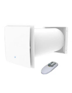 Aspiratore Estrattore Statico A Flussi Incrociati Con Recupero Di Calore PICO RECO 100 Wifi A Parete Con Alimentazione Ad Incasso Tecnosystemi