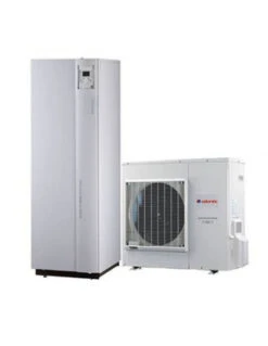 Sistema Di Riscaldamento Ibrido Compatto Atlantic R410 Composto Da Pompa Di Calore Monofase Aria-Acqua Capacità 6 KW Integrata Con Caldaia A Condensazione Capacità 24 KW Per Riscaldamento Raffrescamento E Produzione Di Acqua Calda Sanitaria - Factory Made