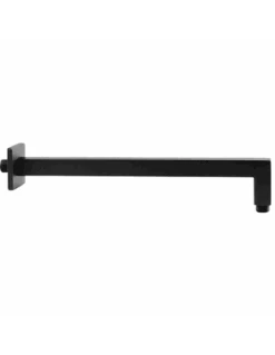 Braccio Doccia Jacuzzi A Parete Lunghezza 300mm Sezione Quadra 25x25mm Art. 1111006JAYO Nero Opaco