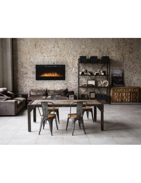 Caminetto Elettrico A Led Da Incasso Con Vetro MaisonFire Serie Thera Con Ciottoli Di Vetro - Riscaldamento Attivabile : 1,2 Kw 4 Caminetto Elettrico A Led Da Incasso Con Vetro MaisonFire Serie Thera Con Ciottoli Di Vetro - Riscaldamento Attivabile : 1,2 Kw - immagine 2