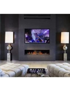 Camino A Gas Luxury British Fires Serie Linea 170 CON TELECOMANDO SYMAX MULTIFUNZIONE, ECO MODE