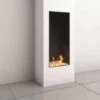 Camino A Gas Luxury British Fires Serie Linea 40X90 CON TELECOMANDO SYMAX MULTIFUNZIONE, ECO MODE