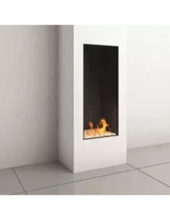 Camino A Gas Luxury British Fires Serie Linea 40X90 CON TELECOMANDO SYMAX MULTIFUNZIONE, ECO MODE