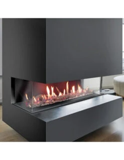 Camino A Gas Metano Da Incasso Italkero Venezia 130F 3 Facce A Parete