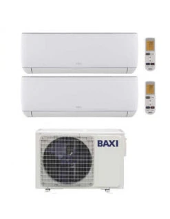 Climatizzatore Condizionatore Baxi Astra Dual Split Inverter 7000 + 12000 BTU Con U.E. LSGT40-2M Classe A++/A+