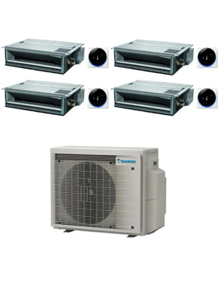 Climatizzatore GARANZIA ITALIA Daikin Canalizzabile Serie FDXM-F9 R32 Quadri Split Inverter 12000 + 12000 + 12000 + 12000 BTU Con U.E. 4MXM80A9 Classe A+++/A++ 3 Climatizzatore GARANZIA ITALIA Daikin Canalizzabile Serie FDXM-F9 R32 Quadri Split Inverter 12000 + 12000 + 12000 + 12000 BTU Con U.E. 4MXM80A9 Classe A+++/A++