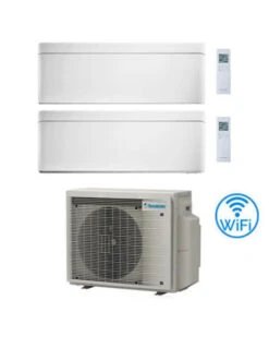 Climatizzatore GARANZIA ITALIA Daikin Stylish Bianco WiFi Dual Split Inverter 9000 + 12000 BTU Con U.E. 2MXM40A9 Classe A+++/A++ NOVITA' 2024