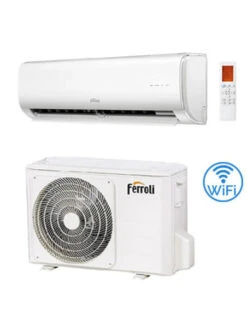 Climatizzatore Condizionatore Ferroli Serie Giada S Wifi DC Inverter R32 9000 BTU Classe A++/A+ NOVITA' 2023