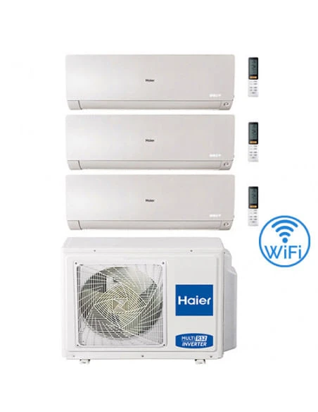 Climatizzatore Condizionatore Haier Flexis-Mw R32 Wifi Trial Split Inverter 7000 + 7000 + 18000 BTU Con U.E. 3U70S2SR2FA Classe A++/A+ 3 Climatizzatore Condizionatore Haier Flexis-Mw R32 Wifi Trial Split Inverter 7000 + 7000 + 18000 BTU Con U.E. 3U70S2SR2FA Classe A++/A+