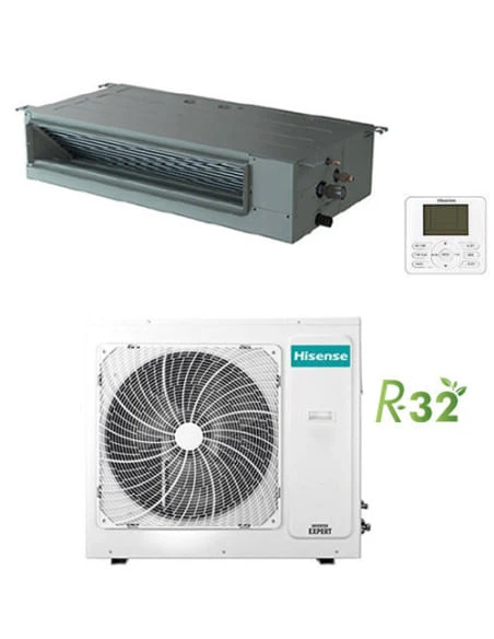 Climatizzatore Condizionatore Hisense Canalizzabile Trifase R32 42000 BTU AUD125UX4REH8 INVERTER Classe A++/A+ 3 Climatizzatore Condizionatore Hisense Canalizzabile Trifase R32 42000 BTU AUD125UX4REH8 INVERTER Classe A++/A+