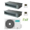 Climatizzatore Condizionatore Hisense Canalizzabile R32 Dual Split Inverter 9000 + 18000 BTU Con U.E. 3AMW52U4RJC Classe A++/A+ -Climaway Home Store climatizzatore condizionatore hisense canalizzabile r32 dual split inverter 9000 18000 btu con ue 3amw52u4rjc classe aa