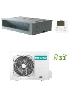 Climatizzatore Condizionatore Hisense Canalizzabile Serie Turbo R32 18000 BTU ADT52UX4RCL8 INVERTER Classe A++/A++
