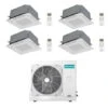 Climatizzatore Condizionatore Hisense Cassetta 4 Vie R32 Quadri Split Inverter 9000 + 9000 + 9000 + 12000 BTU Con U.E. 5AMW105U4RQC NOVITÁ Classe A++/A+ 2 Climatizzatore Condizionatore Hisense Cassetta 4 Vie R32 Quadri Split Inverter 9000 + 9000 + 9000 + 12000 BTU Con U.E. 5AMW105U4RQC NOVITÁ Classe A++/A+ -Climaway Home Store climatizzatore condizionatore hisense cassetta 4 vie r32 quadri split inverter 9000 9000 9000 12000 btu con ue 5amw105u4rqc novita classe aa