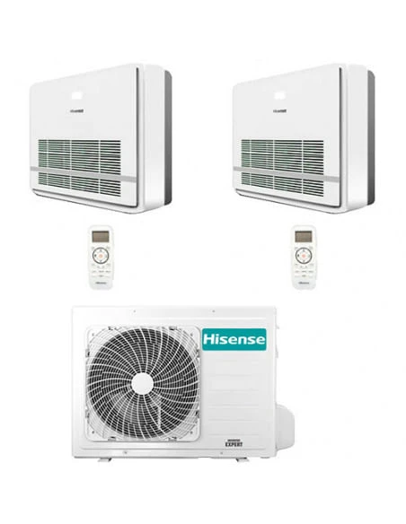 Climatizzatore Condizionatore Hisense Console R32 Dual Split Inverter 9000 + 12000 BTU Con U.E. 2AMW52U4RXC NOVITÁ Classe A++/A+ 3 Climatizzatore Condizionatore Hisense Console R32 Dual Split Inverter 9000 + 12000 BTU Con U.E. 2AMW52U4RXC NOVITÁ Classe A++/A+