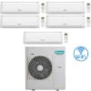 Climatizzatore Condizionatore Hisense Energy Pro Wifi Penta Split Inverter 9000 + 9000 + 9000 + 9000 + 9000 BTU Con U.E. 5AMW125U4RTA NOVITÁ