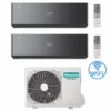Climatizzatore Condizionatore Hisense Energy Pro X BLACK Con Wifi R32 Dual Split Inverter 9000 + 9000 BTU Con U.E. 2AMW52U4RXC Classe A++/A+ -Climaway Home Store climatizzatore condizionatore hisense energy pro x black con wifi r32 dual split inverter 9000 9000 btu con ue 2amw52u4rxc classe aa