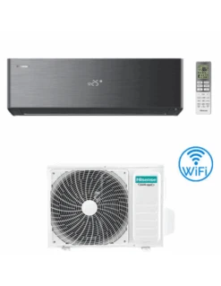 Climatizzatore Condizionatore Hisense Energy Pro X BLACK R32 Wifi 9000 BTU QH25XV4BG INVERTER Classe A+++/A+++ NOVITA' 2025