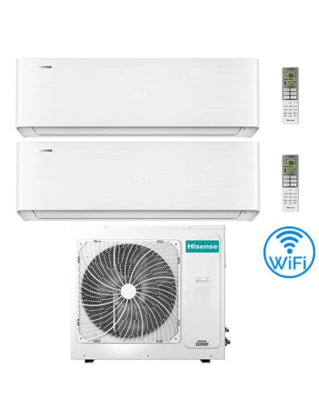 Climatizzatore Condizionatore Hisense Energy Pro X Con Wifi R32 Dual Split Inverter 12000 + 12000 BTU Con U.E. 3AMW72U4RJC Classe A++/A+ 3 Climatizzatore Condizionatore Hisense Energy Pro X Con Wifi R32 Dual Split Inverter 12000 + 12000 BTU Con U.E. 3AMW72U4RJC Classe A++/A+