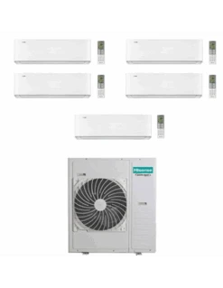 Climatizzatore Condizionatore Hisense Energy Pro X Wifi R32 Penta Split Inverter 9000 + 9000 + 9000 + 12000 + 12000 BTU Con U.E. 5AMW125U4RTA -Climaway Home Store climatizzatore condizionatore hisense energy pro x wifi r32 penta split inverter 9000 9000 9000 12000 12000 btu con ue 5amw125u4rta 1