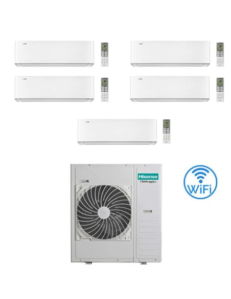 Climatizzatore Condizionatore Hisense Energy Pro X Wifi R32 Penta Split Inverter 9000 + 9000 + 9000 + 9000 + 12000 BTU Con U.E. 5AMW125U4RTA 3 Climatizzatore Condizionatore Hisense Energy Pro X Wifi R32 Penta Split Inverter 9000 + 9000 + 9000 + 9000 + 12000 BTU Con U.E. 5AMW125U4RTA