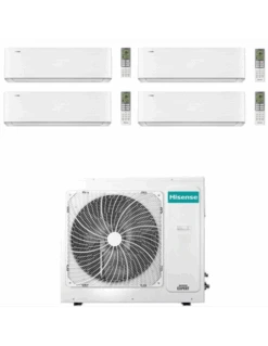 Climatizzatore Condizionatore Hisense Energy Pro X Wifi R32 Quadri Split Inverter 9000 + 9000 + 9000 + 18000 BTU Con U.E. 5AMW125U4RTA -Climaway Home Store climatizzatore condizionatore hisense energy pro x wifi r32 quadri split inverter 9000 9000 9000 18000 btu con ue 5amw125u4rta 1