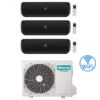 Climatizzatore Condizionatore Hisense Apple Pie PRO Wi-Fi R32 Trial Split Inverter 9000 + 9000 + 18000 BTU Con U.E. 4AMW81U4RAA Classe A++/A+ -Climaway Home Store climatizzatore condizionatore hisense r32 trial split inverter apple pie pro 9000 9000 18000 btu con ue 4amw81u4raa classe aa