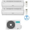 Climatizzatore Condizionatore Hisense Silentium Pro Wifi Dual Split Inverter 9000 + 12000 BTU Con U.E. 2AMW52U4RXC Classe A++/A+ -Climaway Home Store climatizzatore condizionatore hisense silentium pro wifi dual split inverter 9000 12000 btu con ue 2amw52u4rxc classe aa