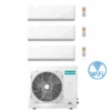 Climatizzatore Condizionatore Hisense Uni HB Wifi R32 Trial Split Inverter 7000 + 12000 + 12000 BTU Con U.E. 3AMW72U4RJC Classe A++/A+ -Climaway Home Store climatizzatore condizionatore hisense uni hb wifi r32 trial split inverter 7000 12000 12000 btu con ue 3amw72u4rjc classe aa