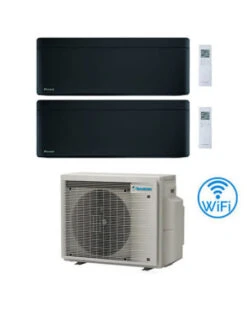Climatizzatore GARANZIA ITALIA Inverter Daikin Stylish Total Black Wifi Dual Split 9000 + 12000 BTU Con U.E. 2MXM40A9 Classe A+++/A++ NOVITA' 2024