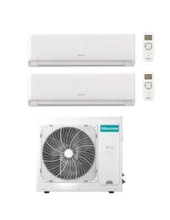 Climatizzatore Condizionatore Inverter Hisense Energy Ultra Ecosense Wifi R32 Dual Split 12000 + 18000 BTU Con U.E. 3AMW72U4RJC Classe A++/A+ -Climaway Home Store climatizzatore condizionatore inverter hisense energy ultra ecosense wifi r32 dual split 12000 18000 btu con ue 3amw72u4rjc classe aa 1