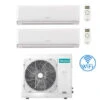 Climatizzatore Condizionatore Inverter Hisense Energy Ultra Ecosense Wifi R32 Dual Split 9000 + 18000 BTU Con U.E. 3AMW62U4RJC Classe A++/A+ -Climaway Home Store climatizzatore condizionatore inverter hisense energy ultra ecosense wifi r32 dual split 9000 18000 btu con ue 3amw62u4rjc classe aa