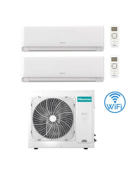 Climatizzatore Condizionatore Inverter Hisense Energy Ultra Ecosense Wifi R32 Dual Split 9000 + 18000 BTU Con U.E. 3AMW62U4RJC Classe A++/A+ 3 Climatizzatore Condizionatore Inverter Hisense Energy Ultra Ecosense Wifi R32 Dual Split 9000 + 18000 BTU Con U.E. 3AMW62U4RJC Classe A++/A+