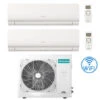 Climatizzatore Condizionatore Inverter Hisense New Energy Wifi R32 Dual Split 7000 + 18000 BTU Con U.E. 3AMW62U4RJC Classe A++/A+ -Climaway Home Store climatizzatore condizionatore inverter hisense new energy wifi r32 dual split 7000 18000 btu con ue 3amw62u4rjc classe aa