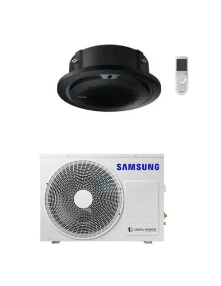 Climatizzatore Condizionatore Inverter Monosplit R32 Samsung Cassetta 360° 18000 BTU AC052BN6PKG/EU ALTA EFFICIENZA Classe A++/A++ CON PANNELLO CIRCOLARE NERO 3 Climatizzatore Condizionatore Inverter Monosplit R32 Samsung Cassetta 360° 18000 BTU AC052BN6PKG/EU ALTA EFFICIENZA Classe A++/A++ CON PANNELLO CIRCOLARE NERO
