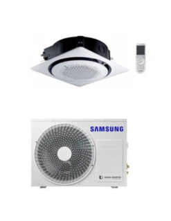 Climatizzatore Condizionatore Inverter Monosplit R32 Samsung Cassetta 360° 18000 BTU AC052BN6PKG/EU ALTA EFFICIENZA Classe A++/A++ CON PANNELLO QUADRATO BIANCO