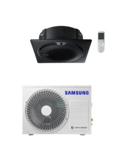 Climatizzatore Condizionatore Inverter Monosplit R32 Samsung Cassetta 360° 18000 BTU AC052BN6PKG/EU ALTA EFFICIENZA Classe A++/A++ CON PANNELLO QUADRATO NERO