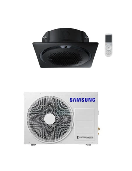 Climatizzatore Condizionatore Inverter Monosplit R32 Samsung Cassetta 360° 24000 BTU AC071RNNDKG/EU Classe A++/A+ CON PANNELLO QUADRATO NERO 3 Climatizzatore Condizionatore Inverter Monosplit R32 Samsung Cassetta 360° 24000 BTU AC071RNNDKG/EU Classe A++/A+ CON PANNELLO QUADRATO NERO