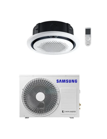 Climatizzatore Condizionatore Inverter Monosplit R32 Samsung Cassetta 360° 24000 BTU AC071RNNDKG/EU Classe A++/A+ CON PANNELLO CIRCOLARE BIANCO 3 Climatizzatore Condizionatore Inverter Monosplit R32 Samsung Cassetta 360° 24000 BTU AC071RNNDKG/EU Classe A++/A+ CON PANNELLO CIRCOLARE BIANCO