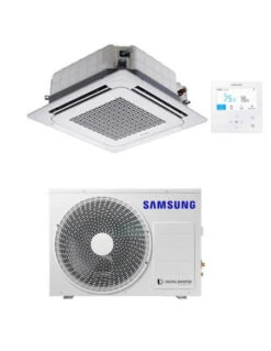 Climatizzatore Condizionatore Inverter Monosplit R32 Samsung Cassetta 4 Vie Windfree 24000 BTU AC071RN4DKG/EU Classe A+/A CON COMANDO A FILO MWR-WG00KN