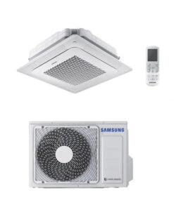 Climatizzatore Condizionatore Inverter Monosplit R32 Samsung Mini Cassetta 4 Vie Windfree 12000 BTU AC035RNNDKG/EU Classe A++/A+