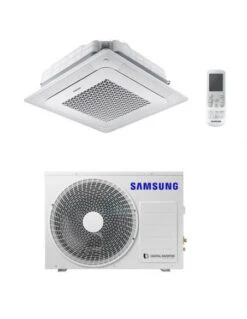 Climatizzatore Condizionatore Inverter Monosplit R32 Samsung Mini Cassetta 4 Vie Windfree 18000 BTU AC052RNNDKG/EU Classe A++/A+