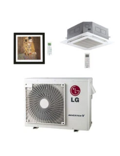 Climatizzatore Condizionatore LG Artcool Gallery + Cassetta 4 Vie R32 Dual Split Inverter 12000 + 12000 BTU Con U.E. MU4R25 NOVITÁ Classe A++/A+