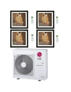 Climatizzatore Condizionatore LG Artcool Gallery R32 Quadri Split Inverter 9000 + 9000 + 9000 + 12000 BTU Con U.E. MU5R30 NOVITÁ Classe A++/A+