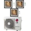 Climatizzatore Condizionatore LG Artcool Gallery R32 Trial Split Inverter 9000 + 12000 + 12000 BTU Con U.E. MU3R21 NOVITÁ Classe A+++/A+