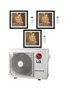 Climatizzatore Condizionatore LG Artcool Gallery R32 Trial Split Inverter 9000 + 12000 + 12000 BTU Con U.E. MU3R21 NOVITÁ Classe A+++/A+