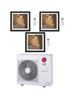 Climatizzatore Condizionatore LG Artcool Gallery R32 Trial Split Inverter 9000 + 9000 + 9000 BTU Con U.E. MU4R25 NOVITÁ Classe A++/A+