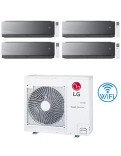 Climatizzatore Condizionatore LG Artcool Mirror AI Air R32 Wifi Quadri Split Inverter 9000 + 9000 + 9000 + 9000 BTU Con U.E. MU4R25 Classe A++/A+ NOVITA' 2025