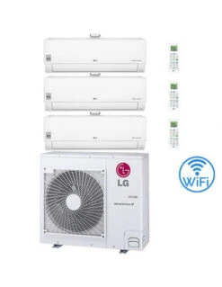 Climatizzatore Condizionatore LG Atmosfera R32 Trial Split Dual Inverter 12000 + 12000 + 12000 BTU Con U.E. MU4R25 NOVITÁ Classe A++/A+