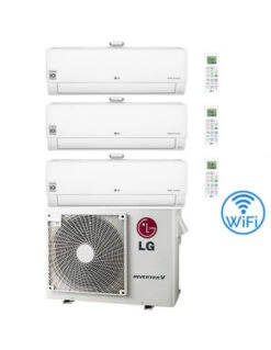 Climatizzatore Condizionatore LG Atmosfera R32 Trial Split Dual Inverter 9000 + 12000 + 12000 BTU Con U.E. MU3R21 NOVITÁ Classe A+++/A+
