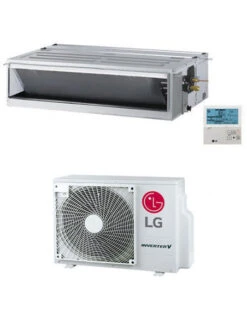 Climatizzatore Condizionatore LG Canalizzabile Alta Prevalenza Compact Inverter R32 24000 BTU CM24F Classe A+/A+